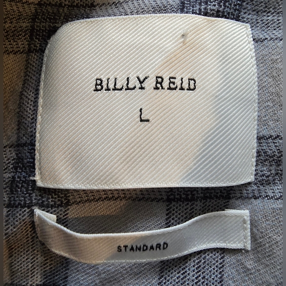 Billy Reid Men's Plaid Button Down Shirt Size Large - Picture 2 of 8